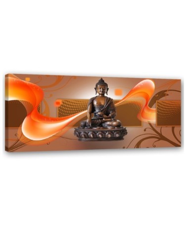 Canvas prints zen buddhism - Brown Buddha | FEEBY