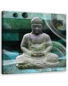 Nowoczesne obrazy na ścianę - Siedzący budda Zielony | FEEBY