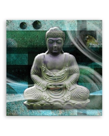 Dekoratives Leinwandbild - Religiös - Grün | Feeby