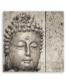 Buddha head grey - Modern Canvas paintings for the living room | FEEBY