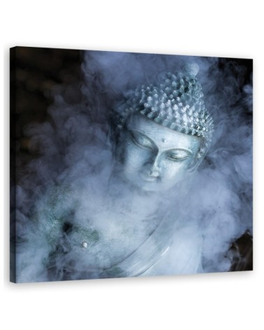 Buddha in the mist - Abstract painting on canvas. High quality | FEEBY
