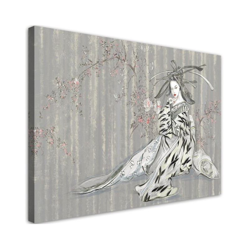 Modernes Wandbild - Traditioneller japanischer Geisha | Feeby