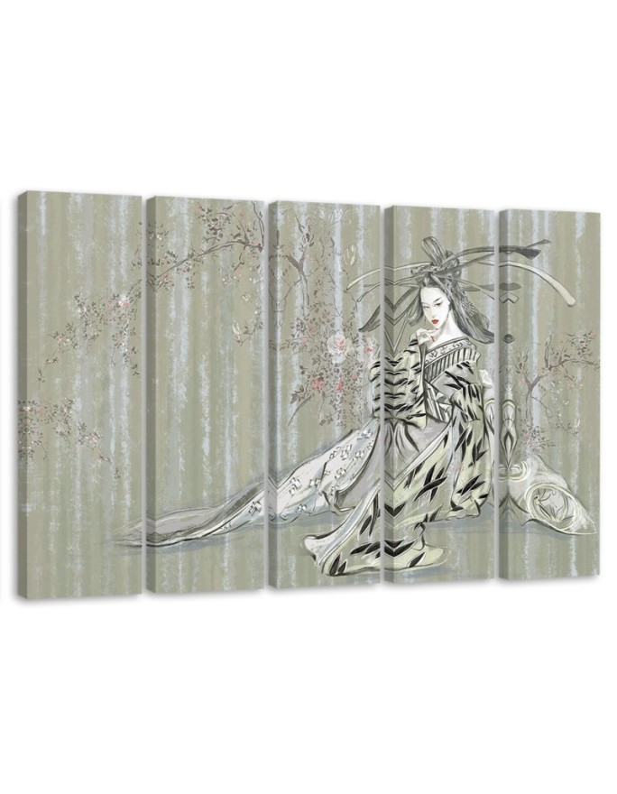 Leinwandbild - Traditioneller japanischer Geisha | Feeby