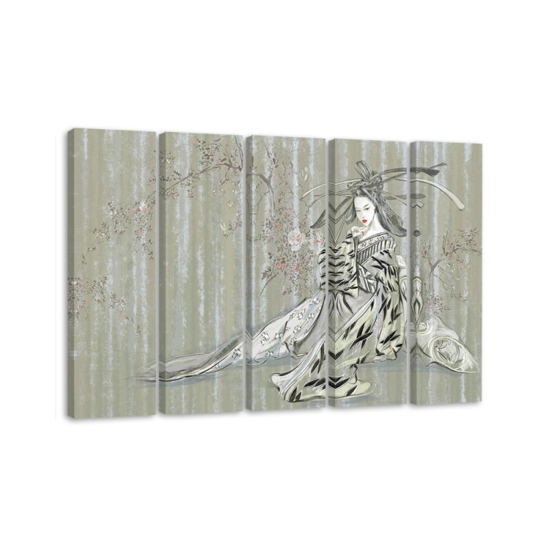 Leinwandbild - Traditioneller japanischer Geisha | Feeby