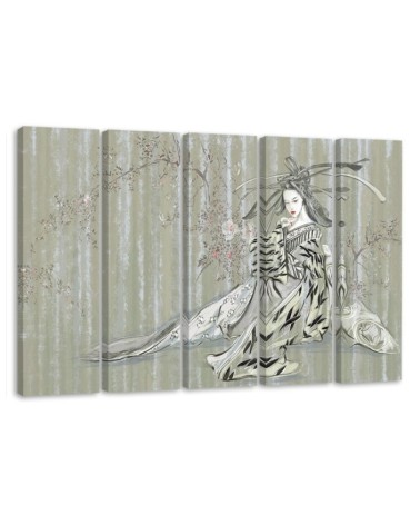 Bedroom canvas painting - Traditional Japanese geisha | FEEBY