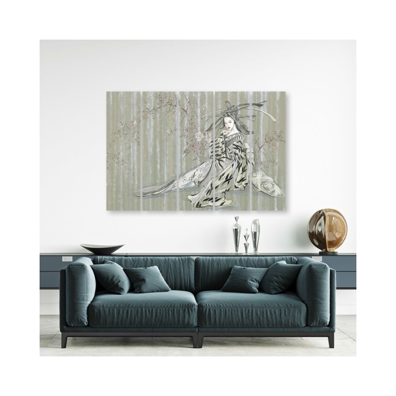 Leinwandbild - Traditioneller japanischer Geisha | Feeby