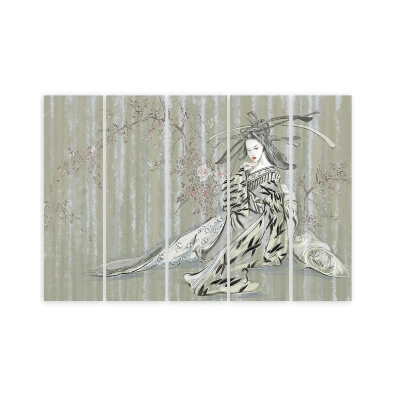 Leinwandbild - Traditioneller japanischer Geisha | Feeby