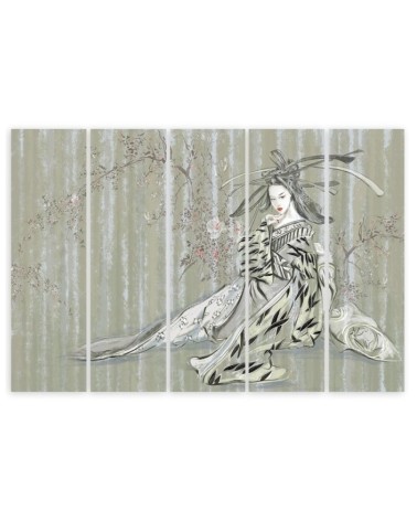 Leinwandbild - Traditioneller japanischer Geisha | Feeby