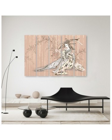 Bild auf Leinwand - Traditioneller japanischer Geisha | Feeby