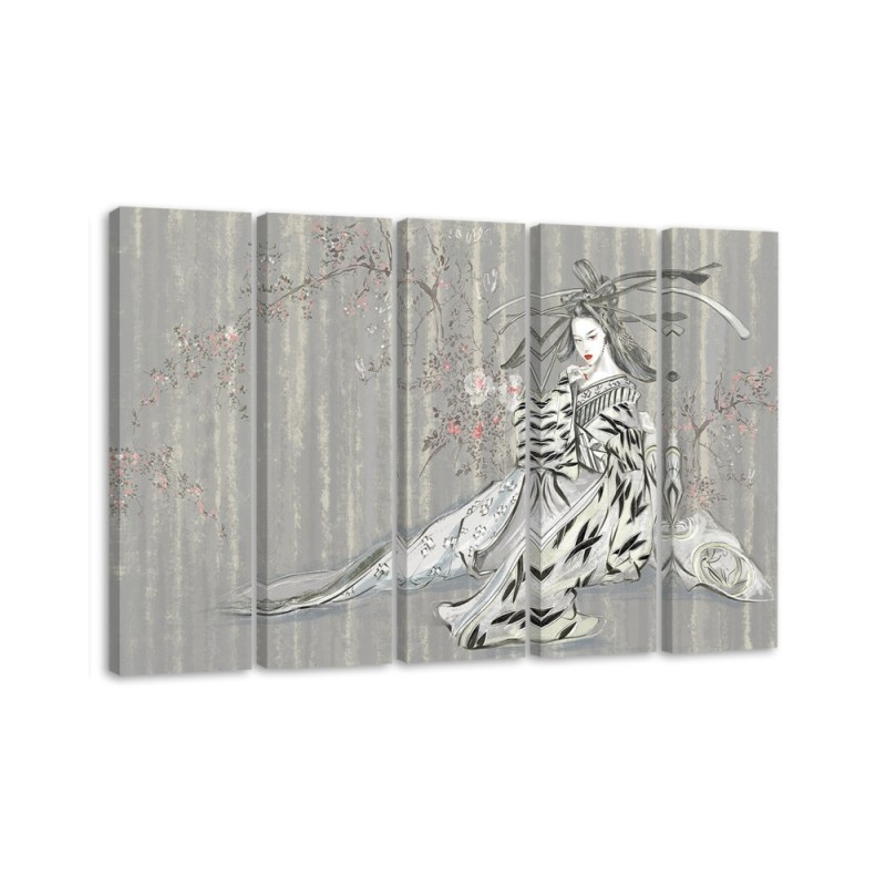 Leinwandbild - Traditioneller japanischer Geisha | Feeby