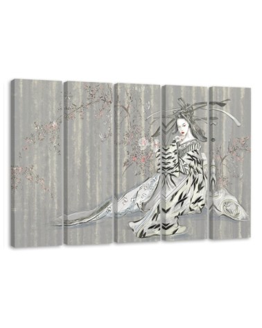 Canvas print for bedroom canvas - Traditional Japanese geisha | FEEBY