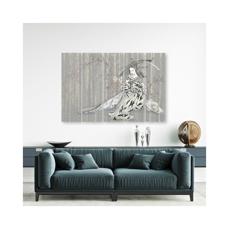 Leinwandbild - Traditioneller japanischer Geisha | Feeby