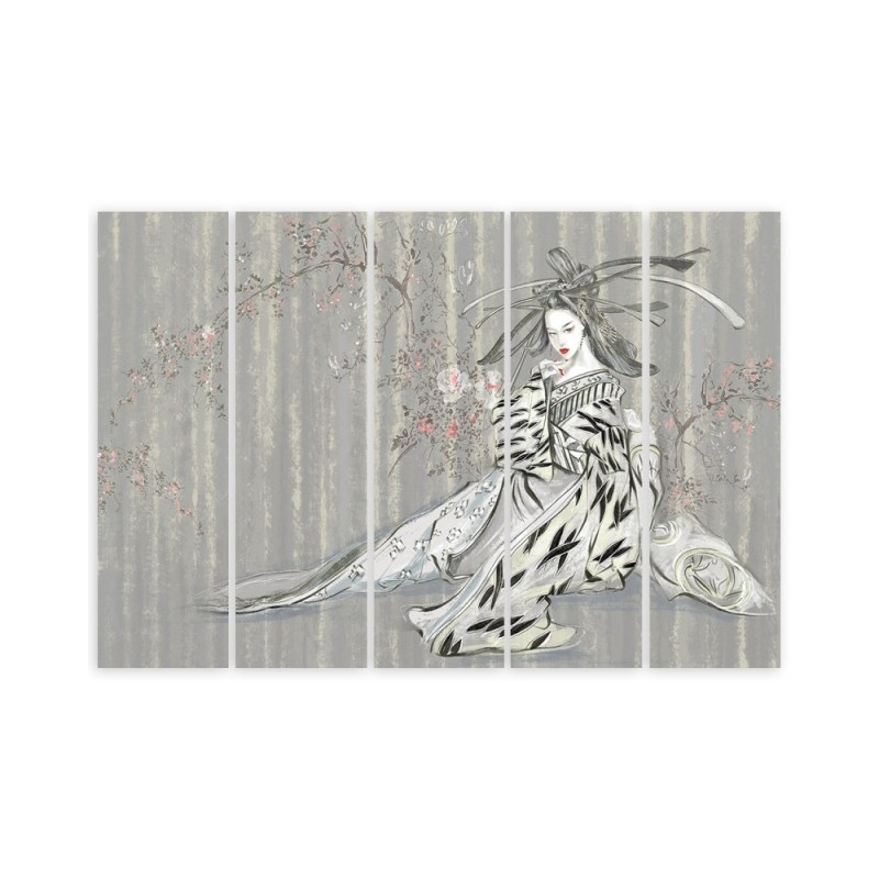 Leinwandbild - Traditioneller japanischer Geisha | Feeby