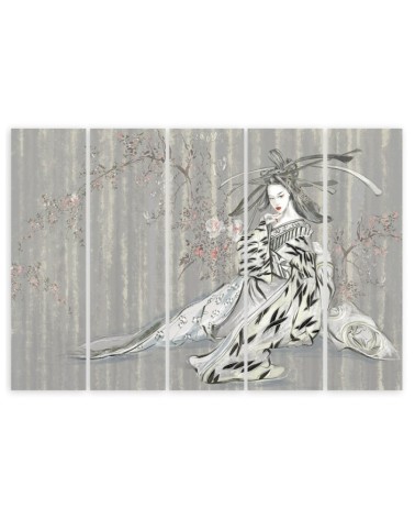 Leinwandbild - Traditioneller japanischer Geisha | Feeby