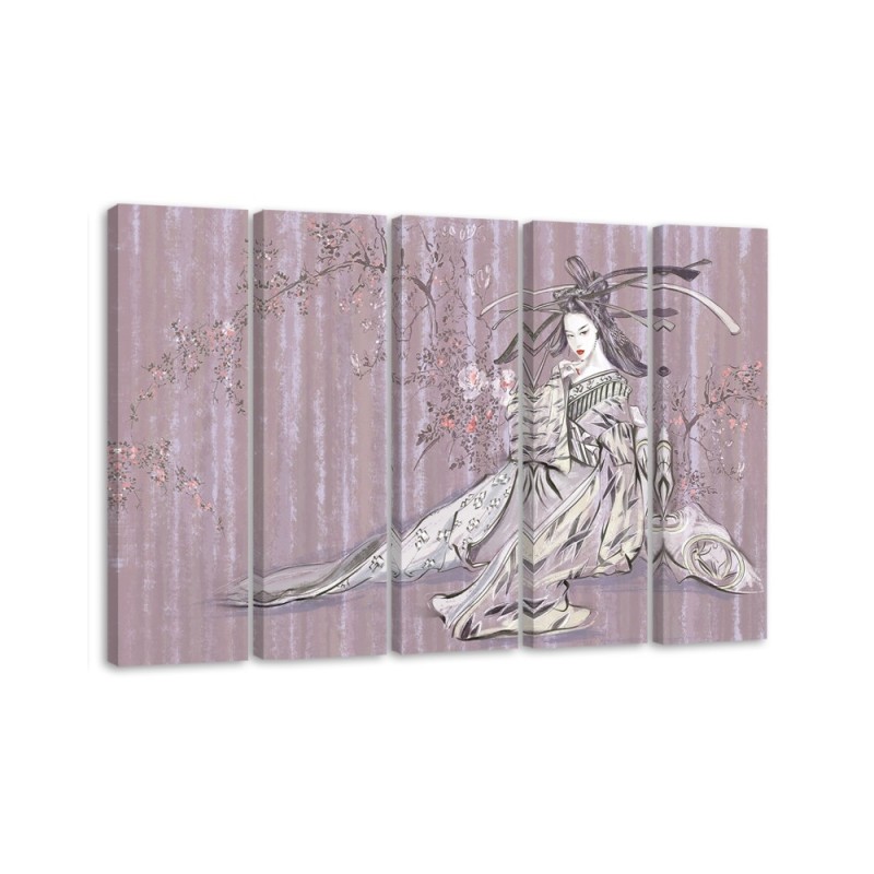 Canvas print for living room canvas - Traditional Japanese geisha | FEEBY