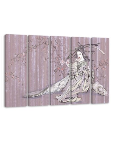 Leinwandbild - Traditioneller japanischer Geisha | Feeby