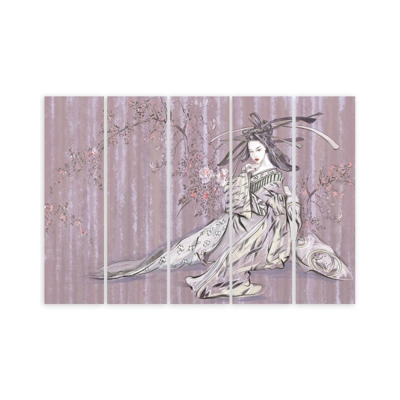 Leinwandbild - Traditioneller japanischer Geisha | Feeby