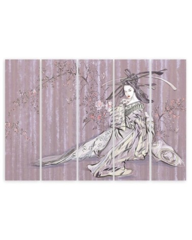 Leinwandbild - Traditioneller japanischer Geisha | Feeby