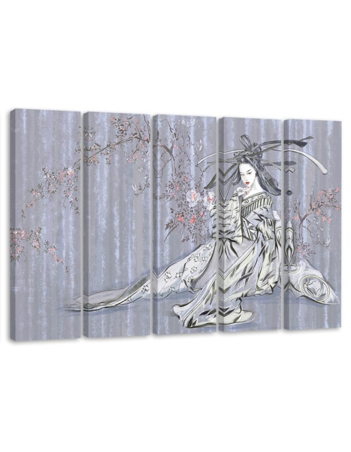 Modernes Wandbild - Traditioneller japanischer Geisha | Feeby