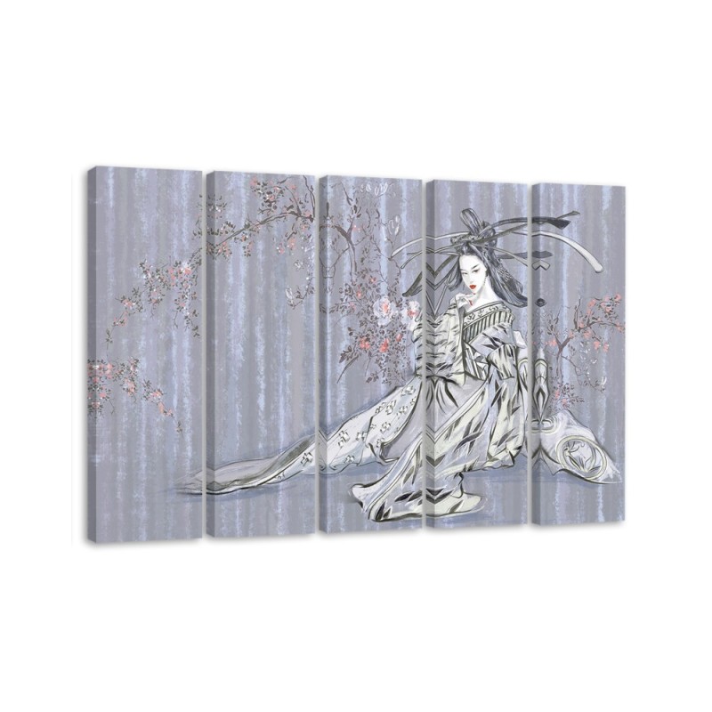 Modernes Wandbild - Traditioneller japanischer Geisha | Feeby