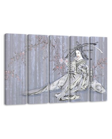 Modernes Wandbild - Traditioneller japanischer Geisha | Feeby