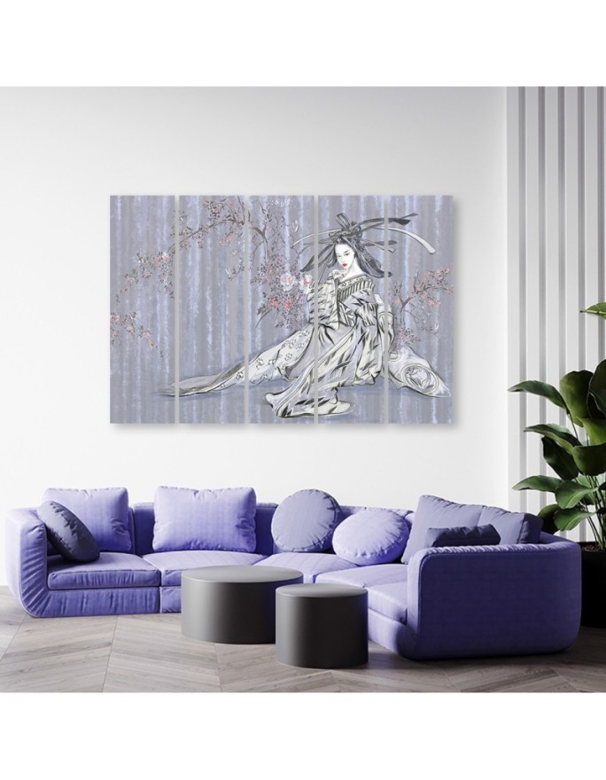 Obraz do salonu canvas - Tradycyjna japońska gejsza | FEEBY