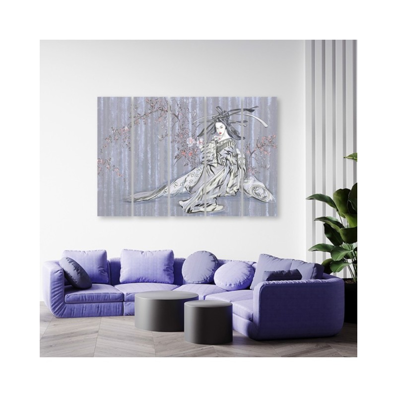 Modernes Wandbild - Traditioneller japanischer Geisha | Feeby