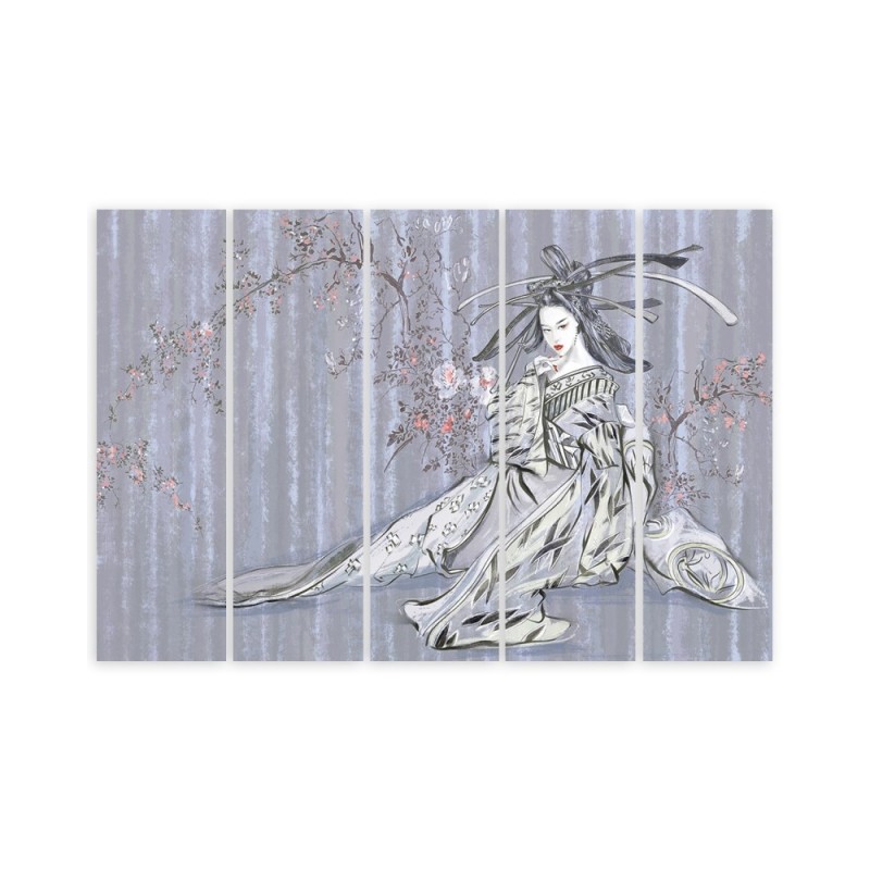 Modernes Wandbild - Traditioneller japanischer Geisha | Feeby