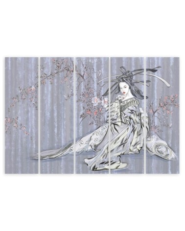 Modernes Wandbild - Traditioneller japanischer Geisha | Feeby