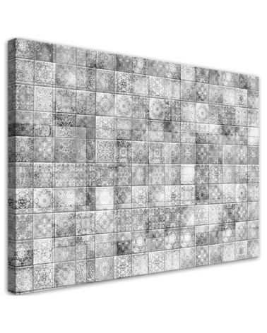 Wall art paintings - Oriental mosaic on grey tiles | FEEBY