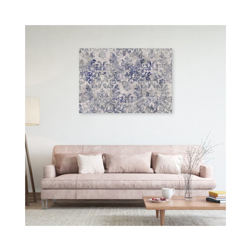 Modernes Wandbild - Mosaik Blau | Feeby