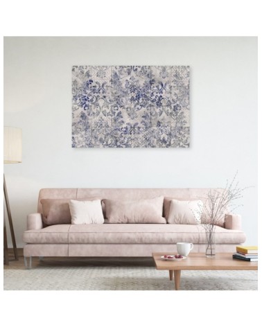 Modernes Wandbild - Mosaik Blau | Feeby