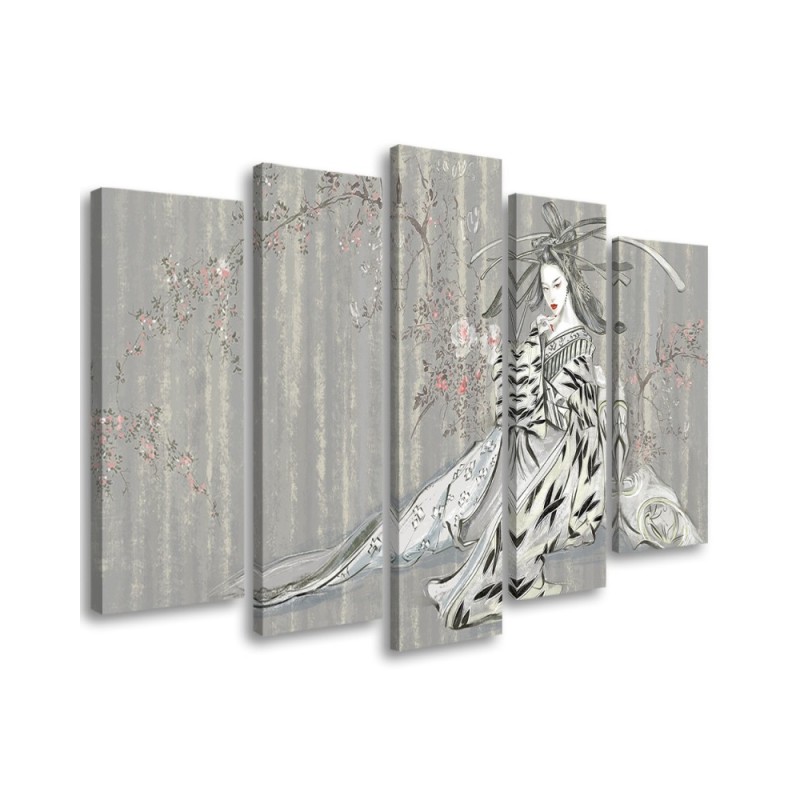 Leinwandbild modern - Traditioneller japanischer Geisha | Feeby