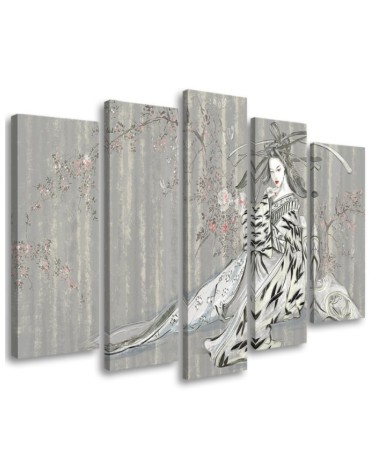 Leinwandbild modern - Traditioneller japanischer Geisha | Feeby