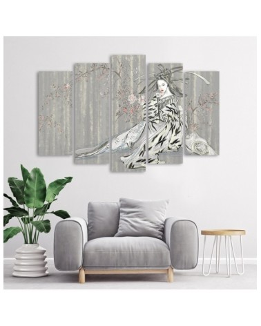 Leinwandbild modern - Traditioneller japanischer Geisha | Feeby
