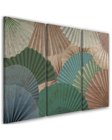 Canvas print for living room - Simple fans | FEEBY