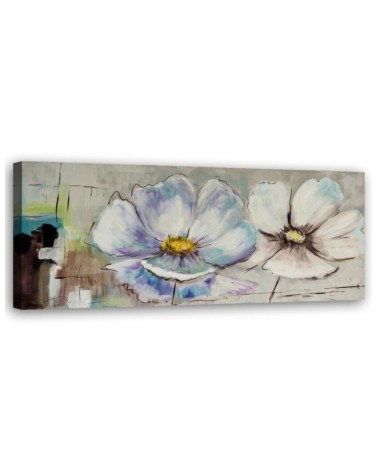 Modern Canvas painting for living room - Watercolour flowers | FEEBY
