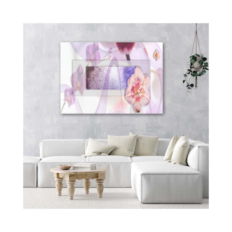 Bild auf Leinwand - Romantische Blumenkomposition | Feeby