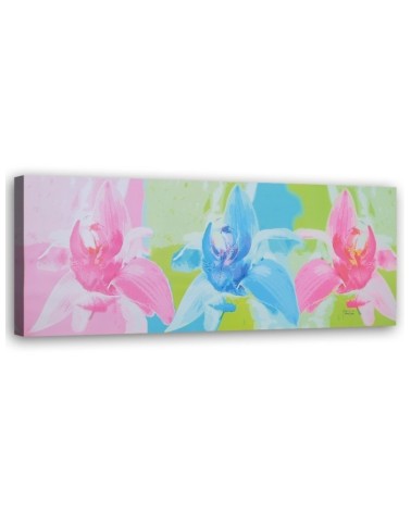 Canvas prints for living room canvas - Colourful flowers | FEEBY