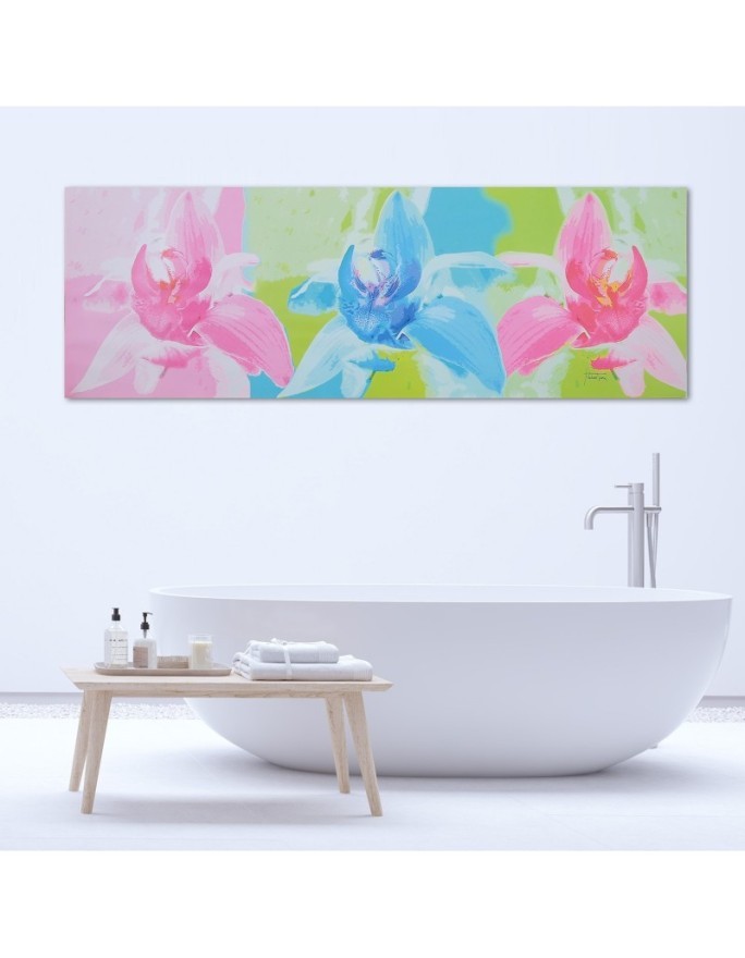 Obraz do salonu canvas - Kolorowe kwiaty | FEEBY