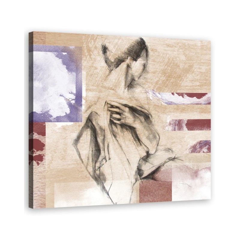 Leinwandbild - Menschen - Beige | Feeby