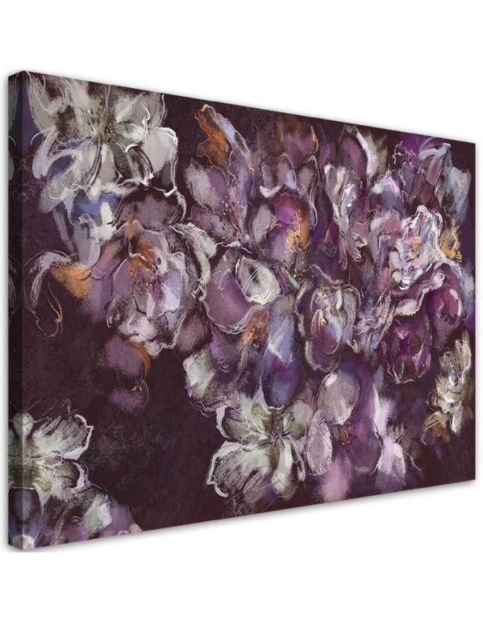 Dekoratives Leinwandbild - Iris Blume | Feeby