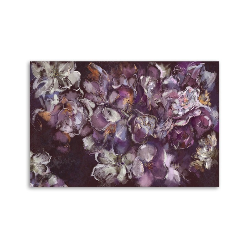 Dekoratives Leinwandbild - Iris Blume | Feeby