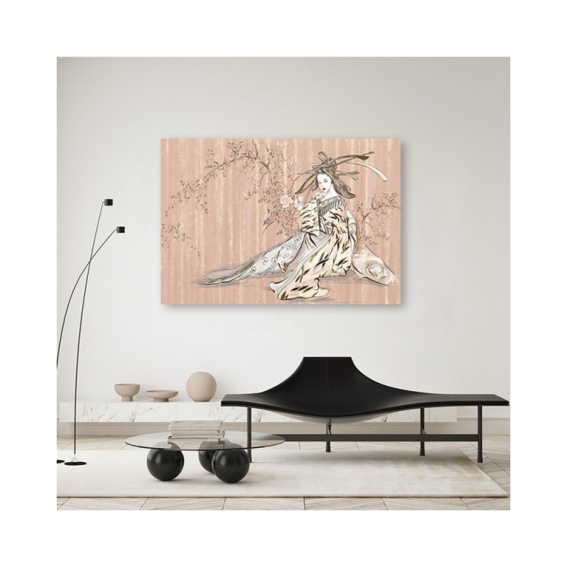 Bild auf Leinwand - Traditioneller japanischer Geisha | Feeby