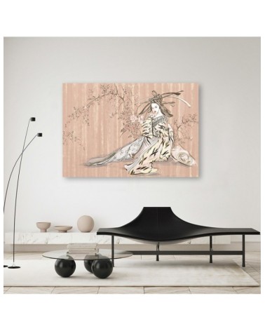 Bild auf Leinwand - Traditioneller japanischer Geisha | Feeby