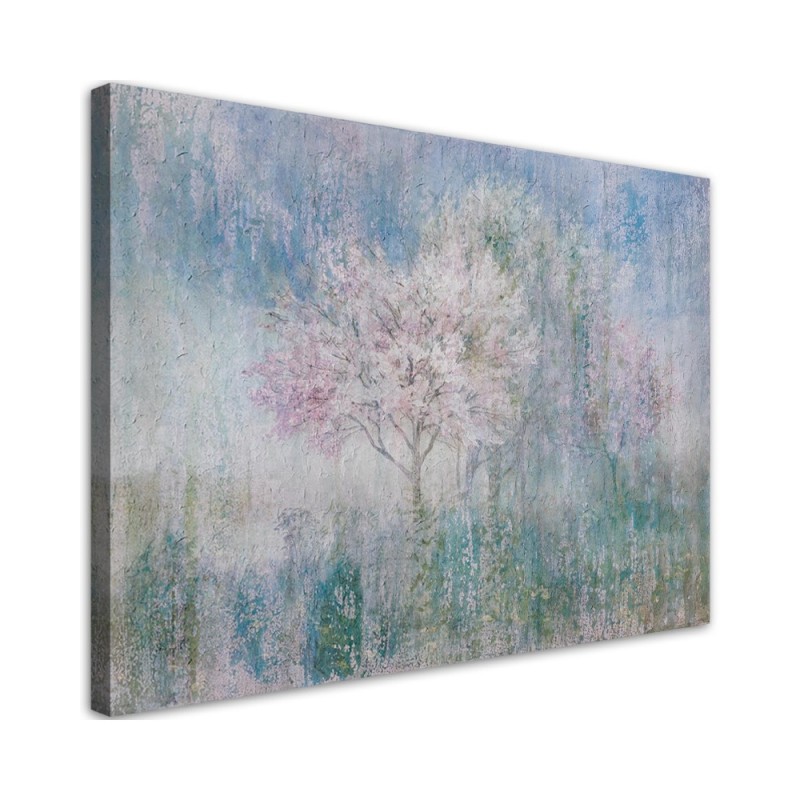 Bild - Ein blühender Baum in der Wiese alt und schmutzig | Feeby