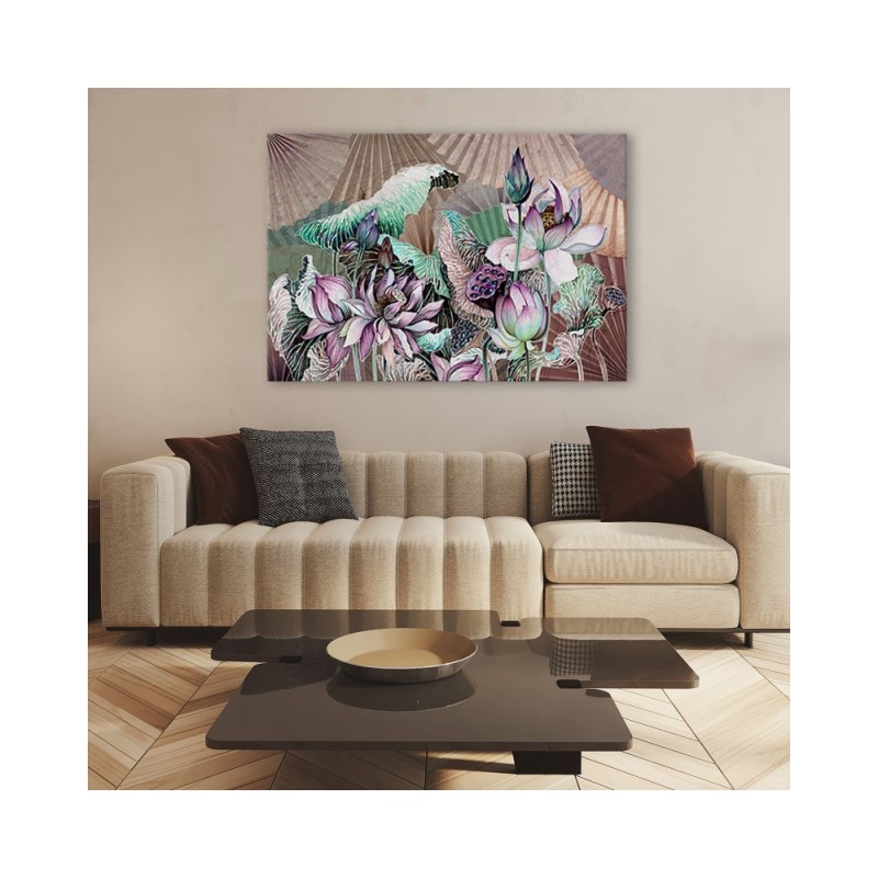 Bild auf Leinwand - Heilige Lotos und Fanter | Feeby