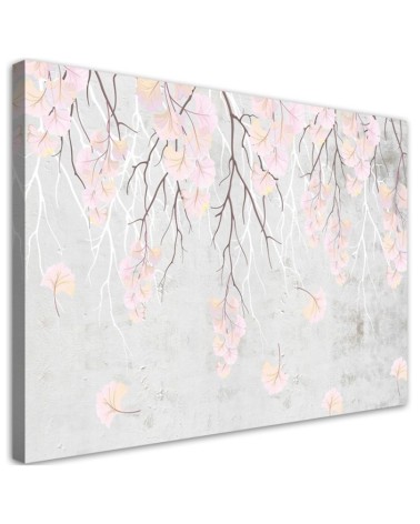 Falling leaves Boho - Wall art painting for living room | FEEBY
