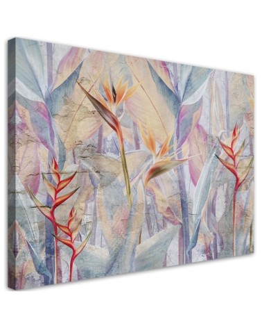 Leinwandbild modern - Pastell Pflanzen | Feeby