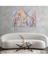 Pastel plants - Wall art painting for living room | FEEBY
